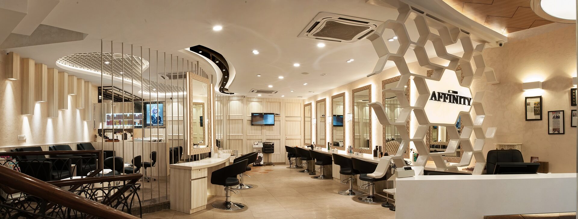 Affinity Salon interior design by Praxis